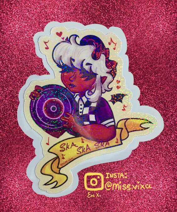 'Vinyl Diablita' Vinyl Sticker